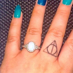 KAY Jewelers Opal & Diamond Ring